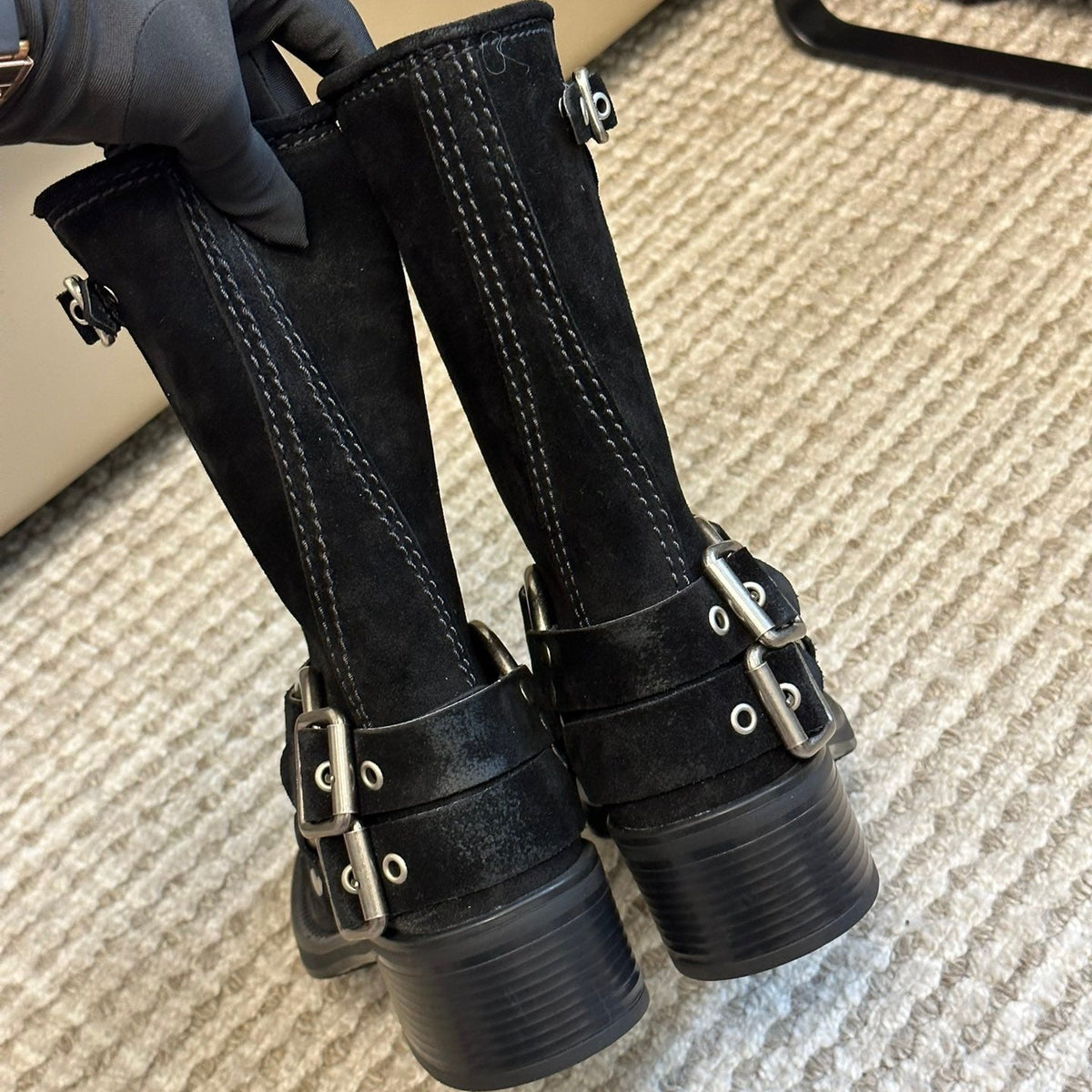 MIU M BOOTS