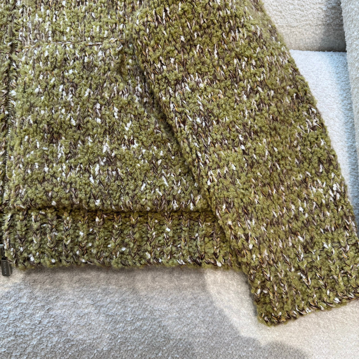 MIU M ZIP CARDIGAN