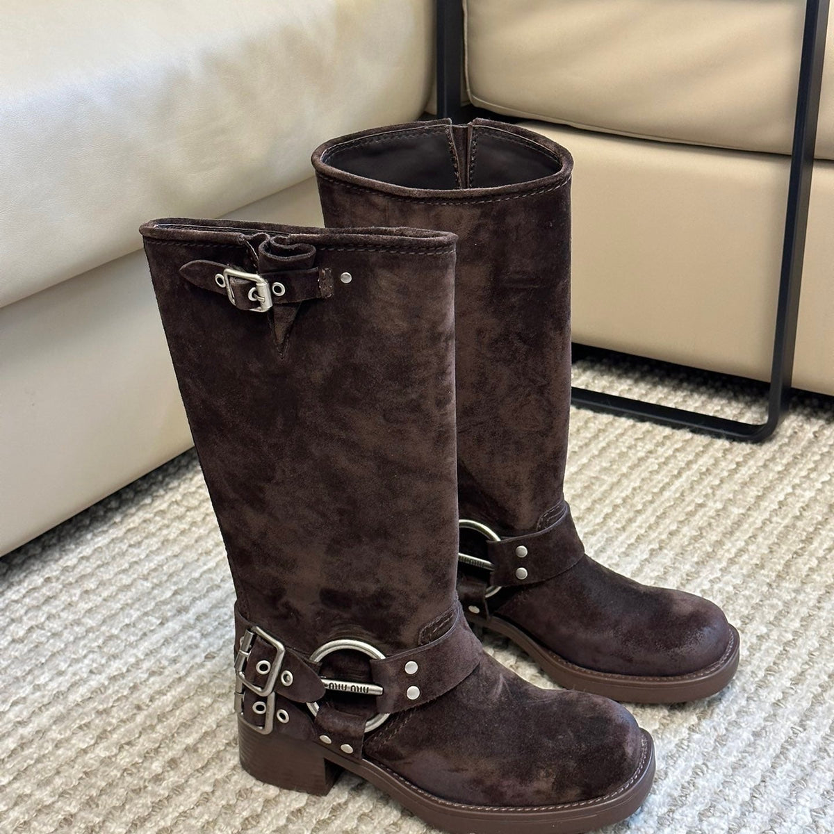 MIU M BOOTS