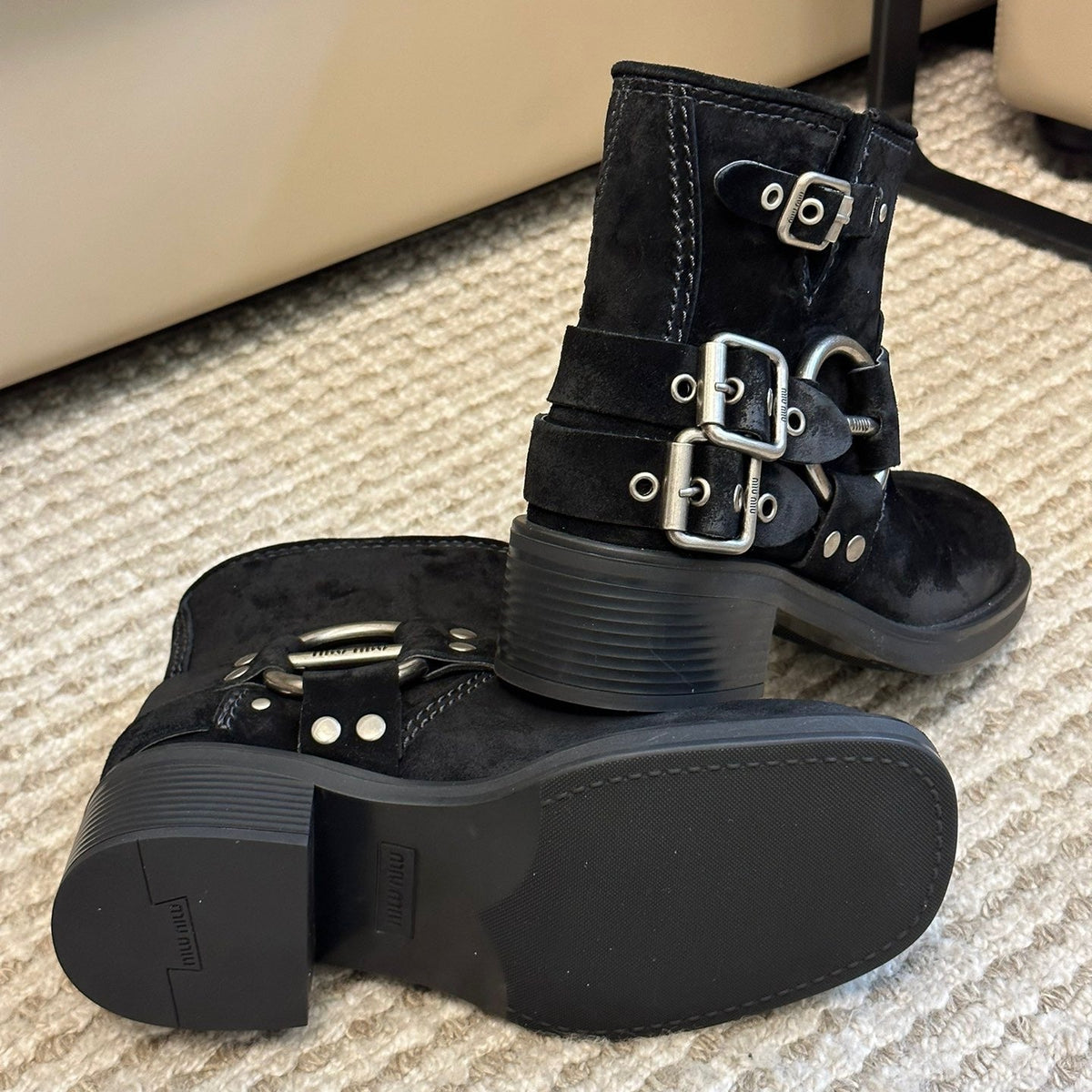 MIU M BOOTS
