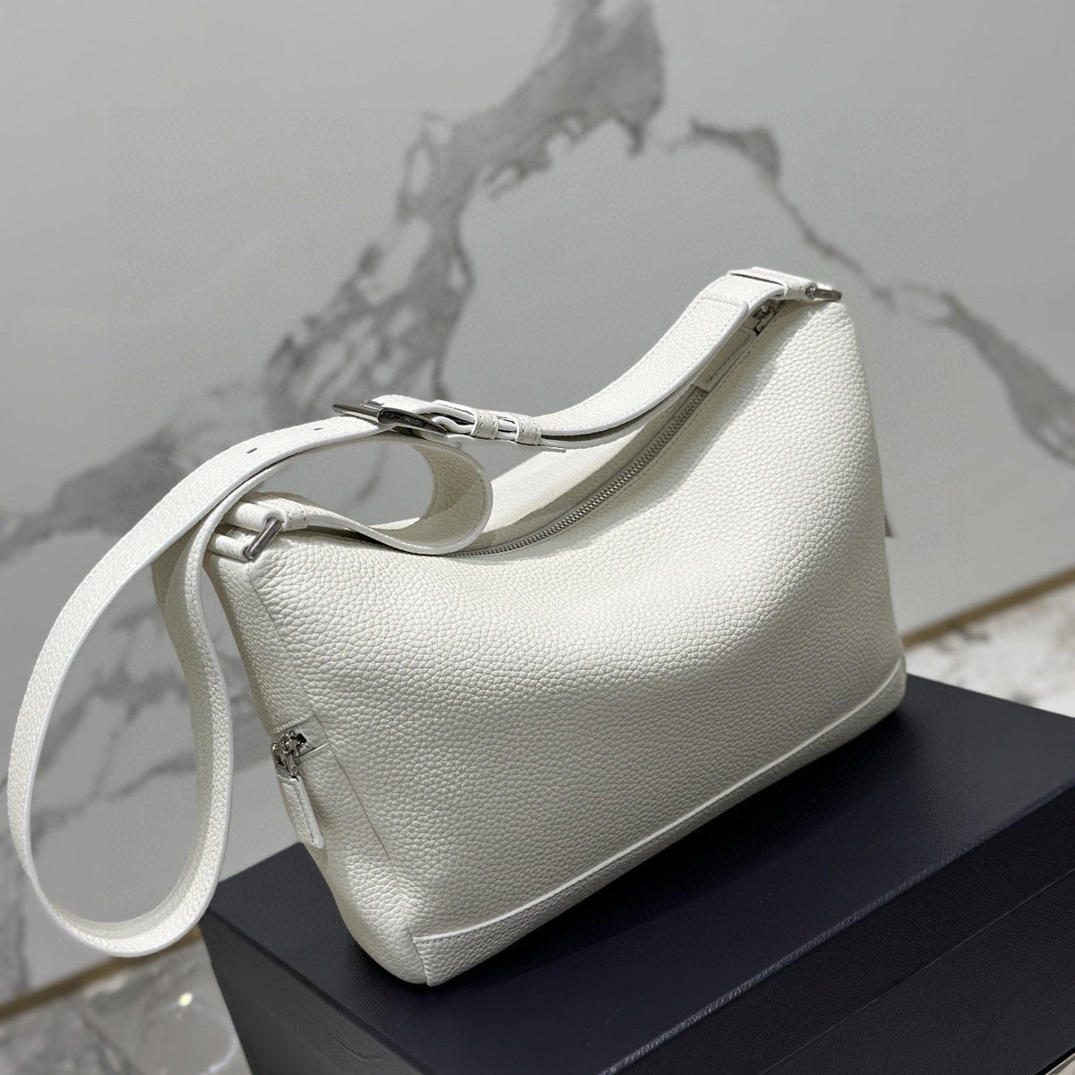 PD LEATHER BAG WITH SHOULDER STRAP