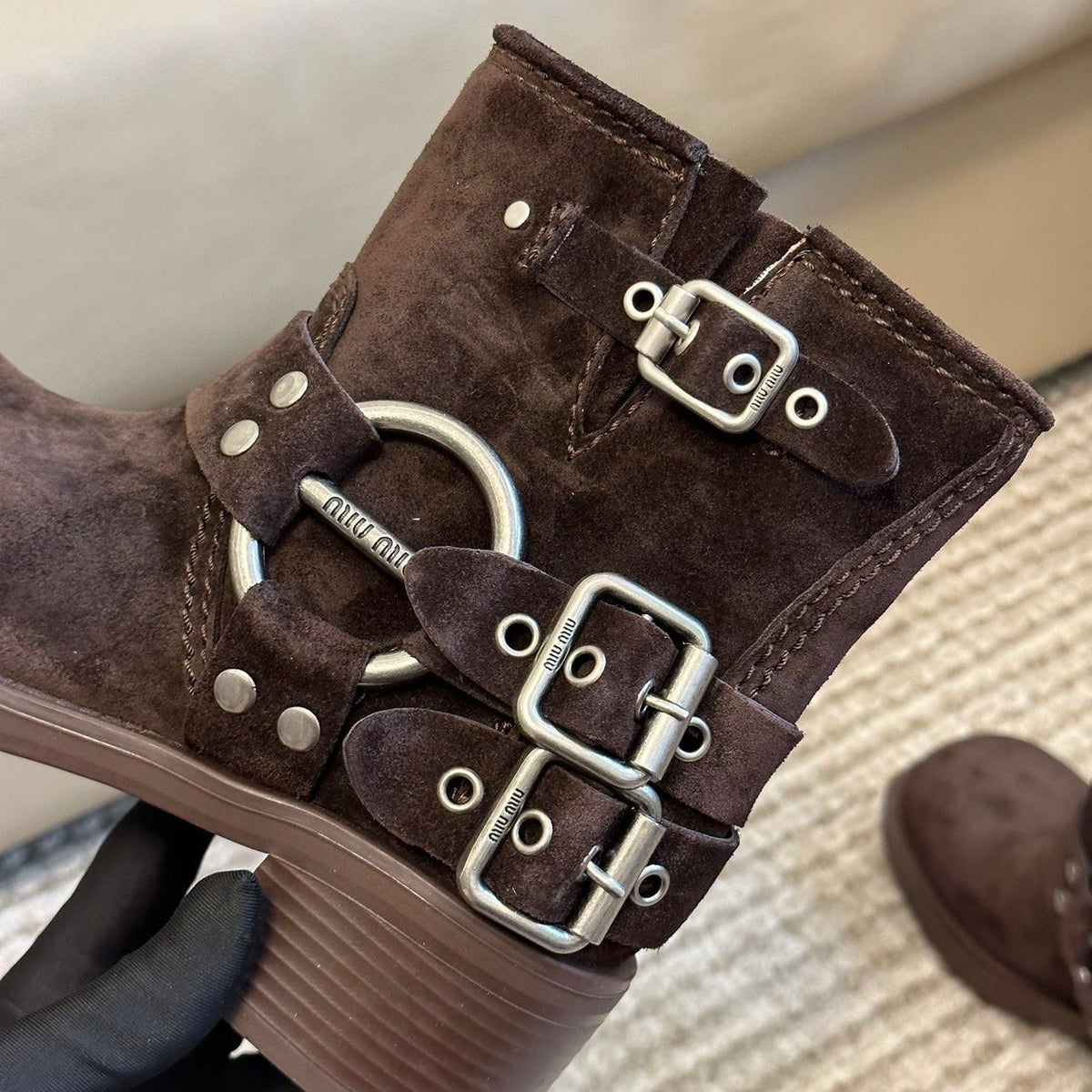 MIU M BOOTS