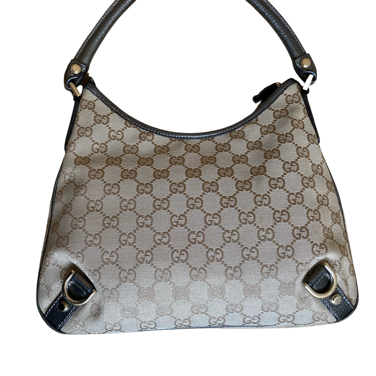 Gucci Abbey Jacquard & Leather Shoulder Bag