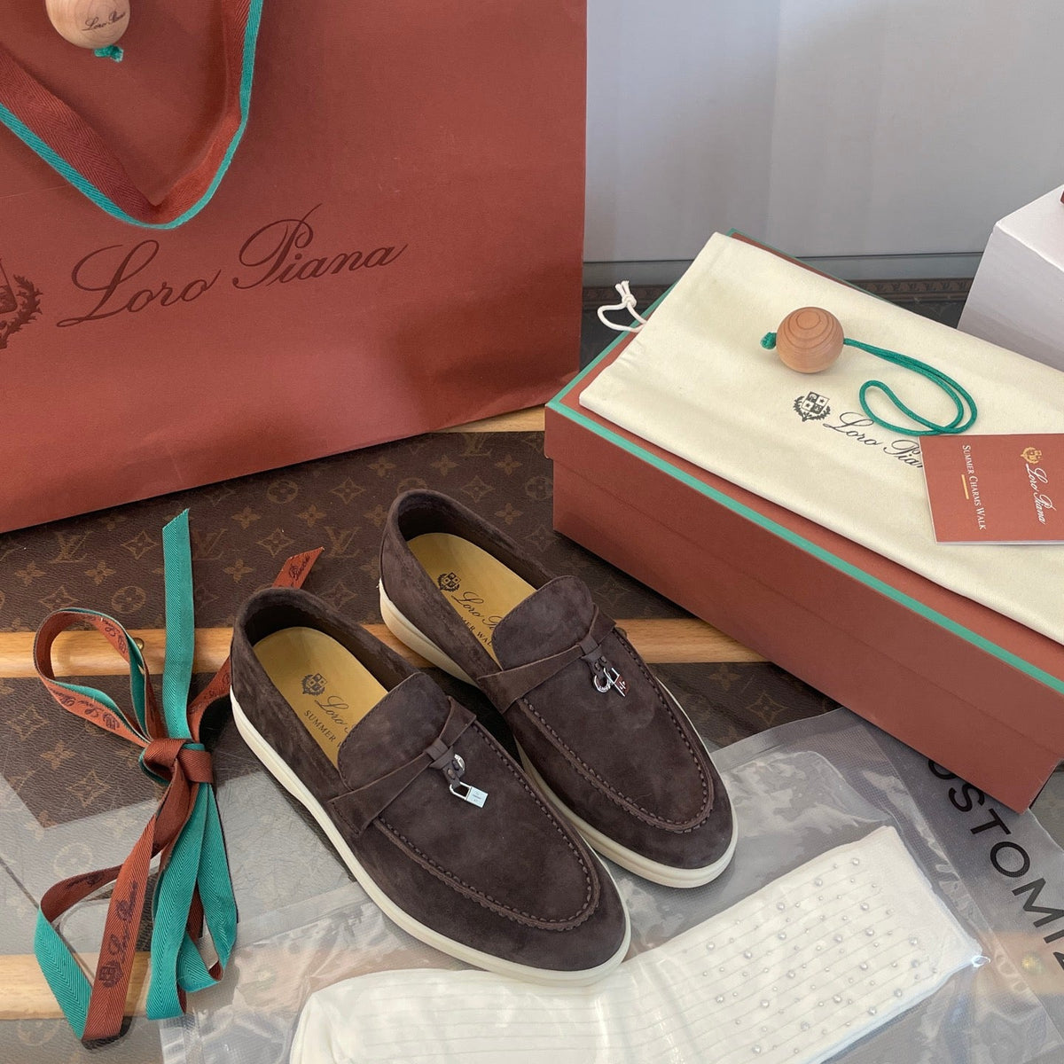 LORO P SUMMER CHARMS LOAFERS