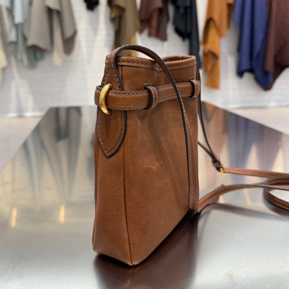 MIU M NAPPA LEATHER POUCH