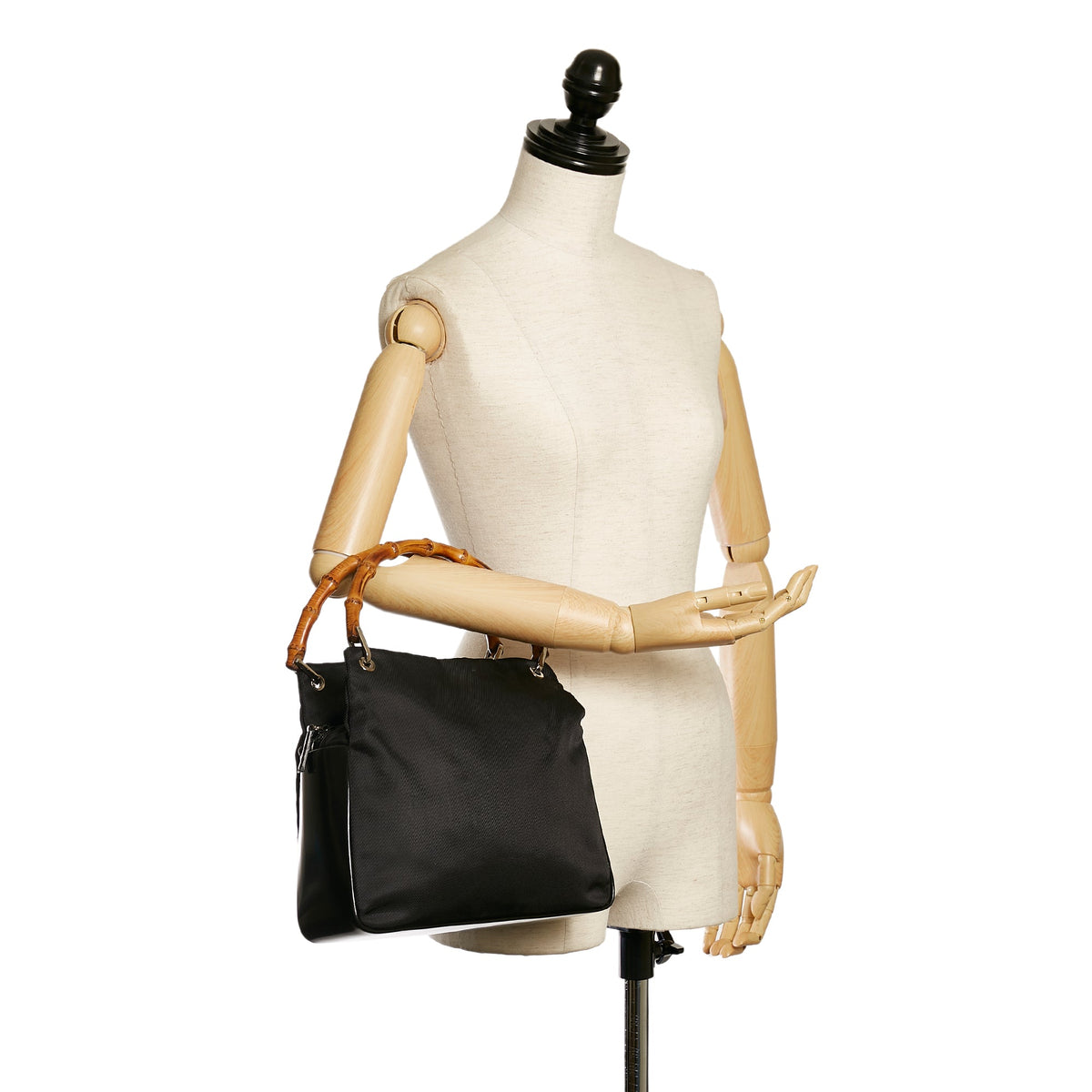 Gucci Bamboo Nylon Handbag