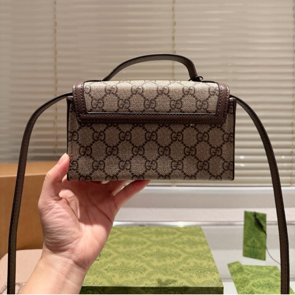 GG OPHIDIA MINI BAG BEIGE 18CM 772314 K9GSG 8367