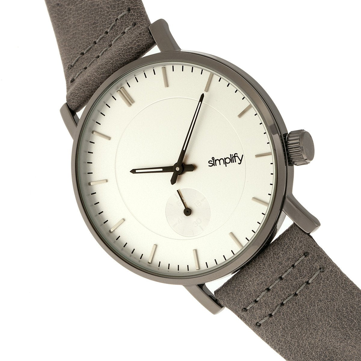 Simplify The 3600 Leather-Band Watch