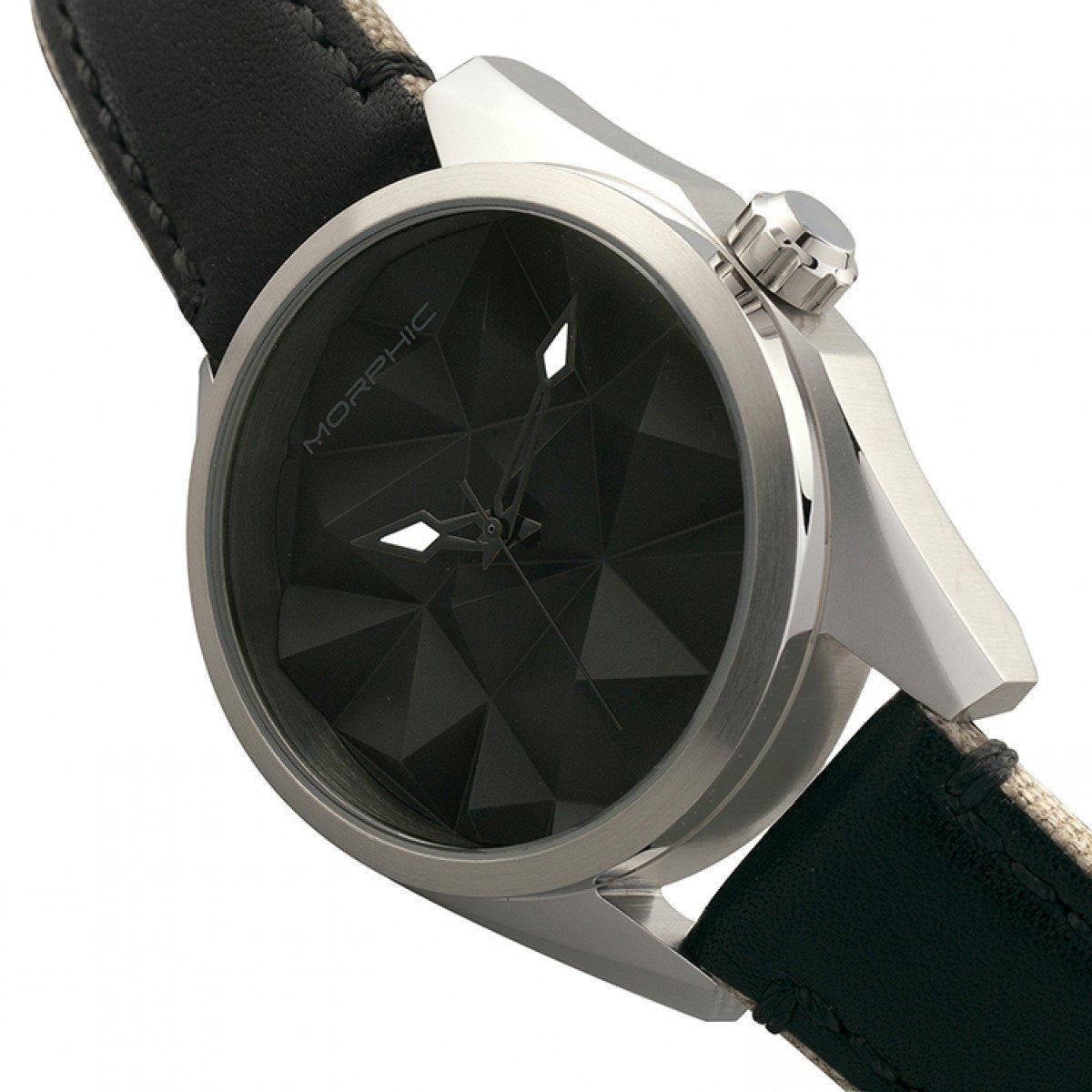 Morphic M59 Series Leather-Overlaid Canvas-Band Watch