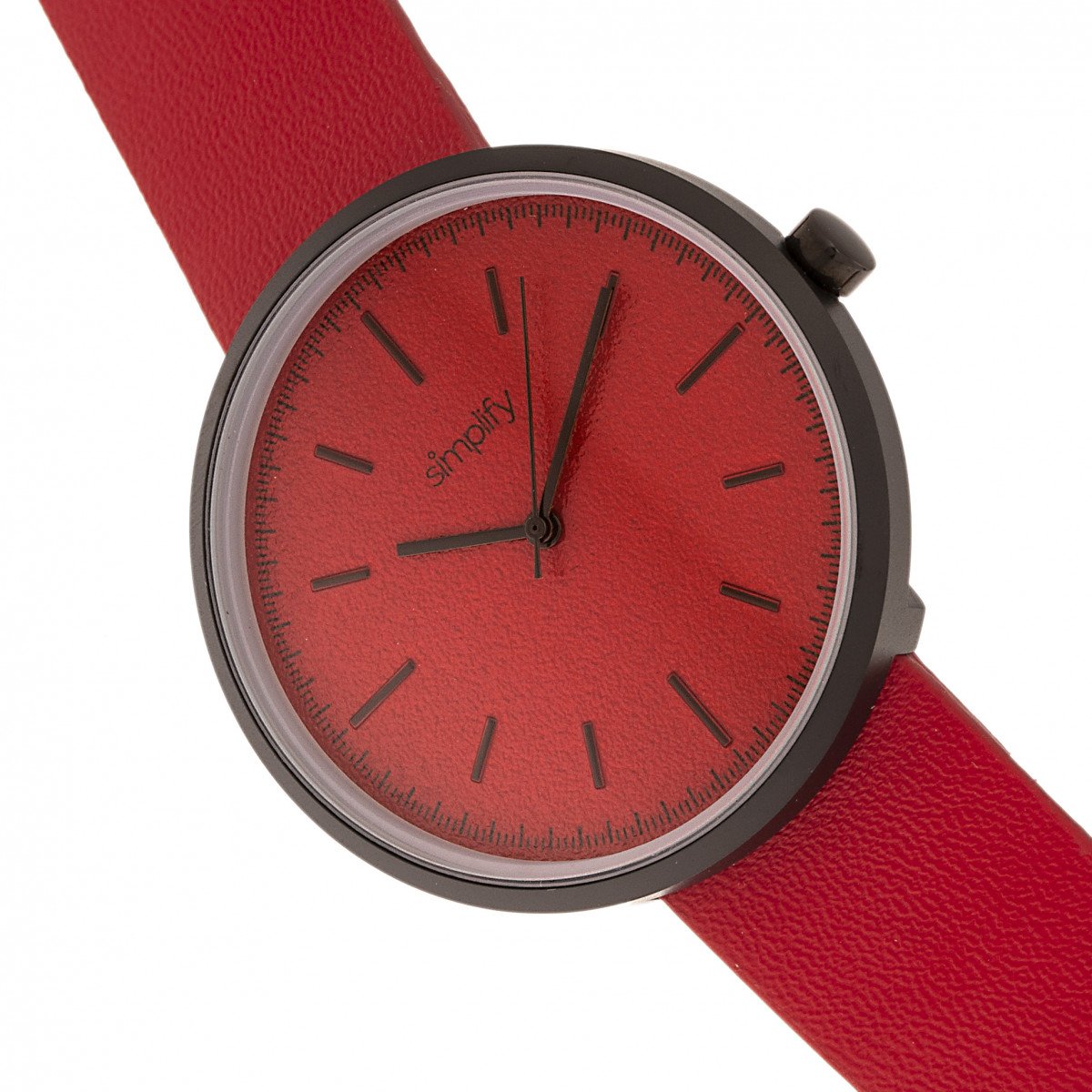 Simplify The 3000 Leather-Band Watch