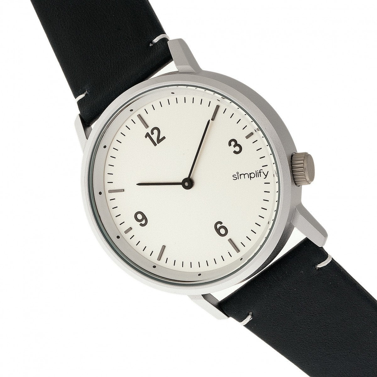 Simplify The 5500 Leather-Band Watch
