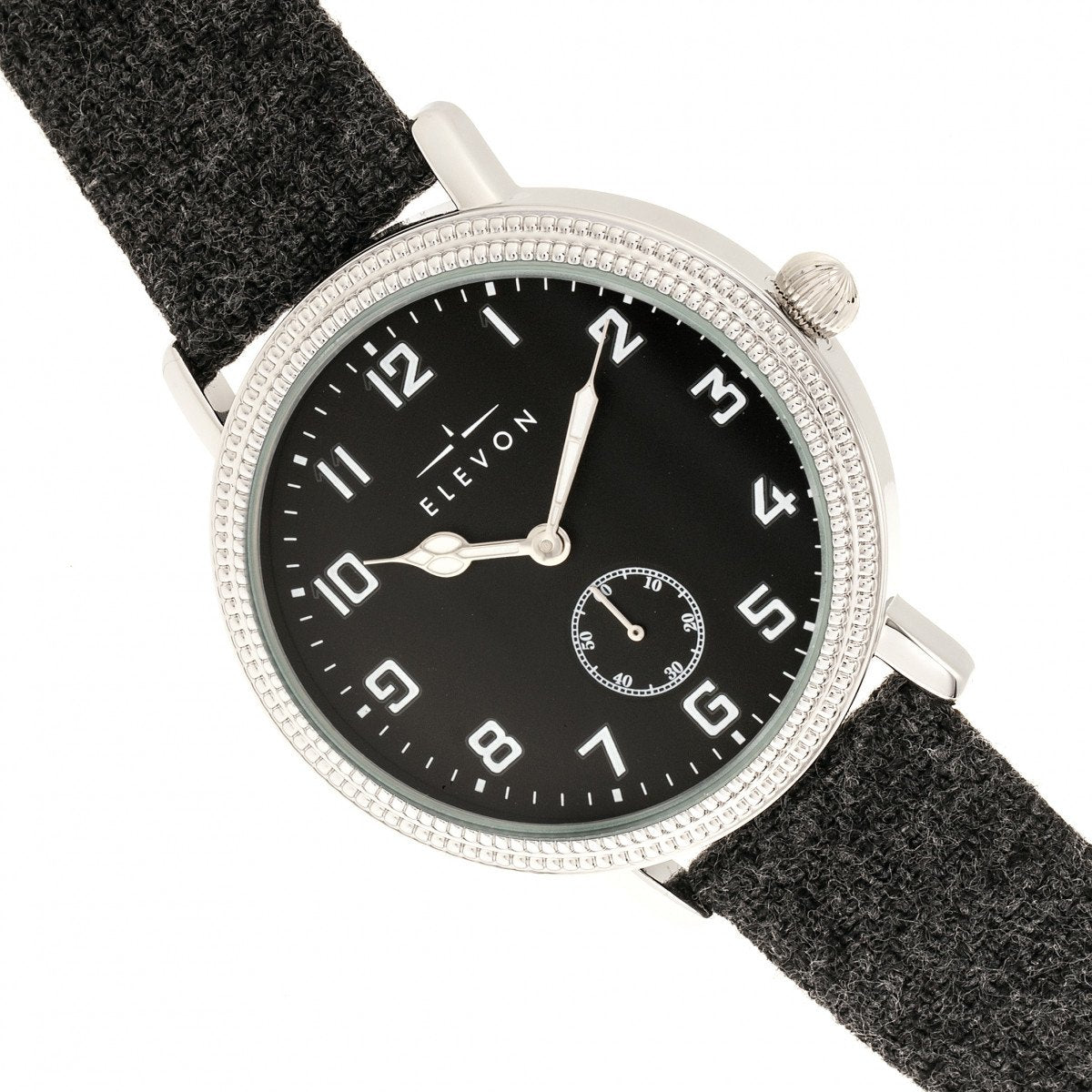 Elevon Northrop Wool-Overlaid Leather-Band Watch