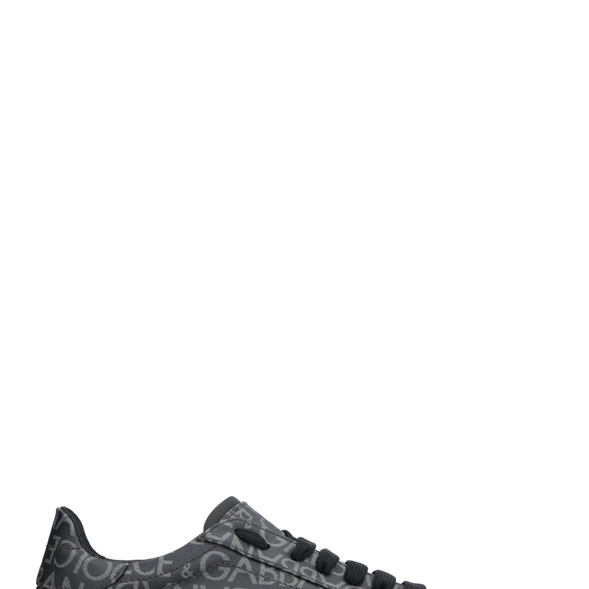 PORTOFINO LEATHER AND FABRIC LOW-TOP SNEAKERS