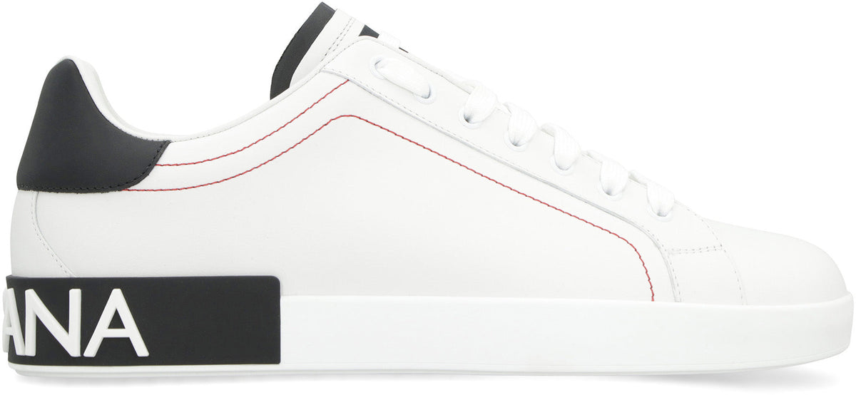 PORTOFINO LEATHER LOW-TOP SNEAKERS
