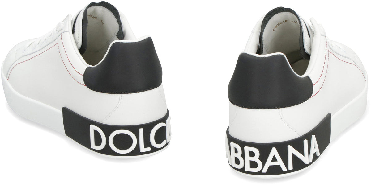 PORTOFINO LEATHER LOW-TOP SNEAKERS
