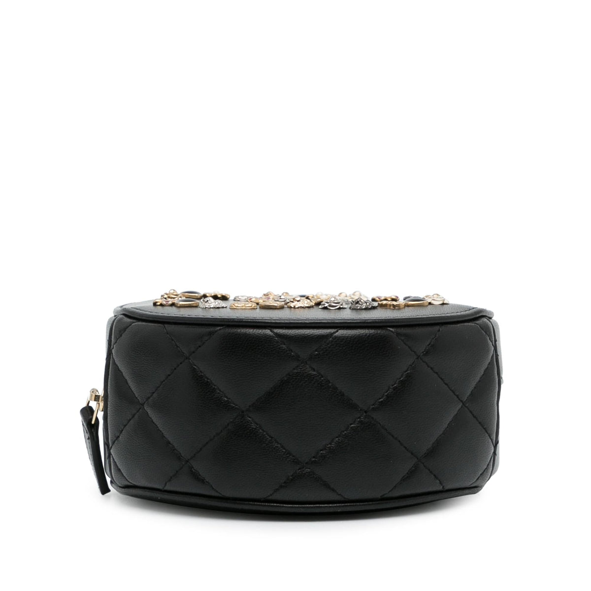 Top Quality Chanel CC Lambskin Lucky Charms Round Clutch With Chain (SHG-MZAbpr)