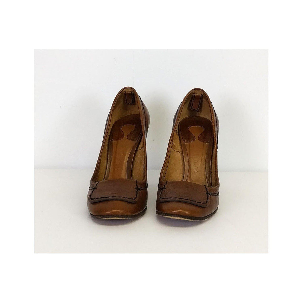 Chloe - Brown Leather Heels Sz 8.5