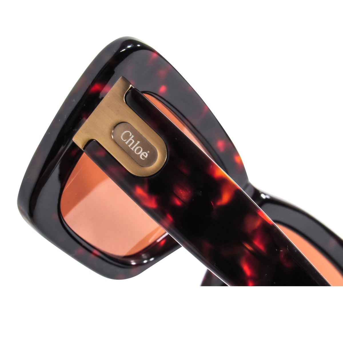 Chloe - Brown Tortoise Large Square Sunglasses
