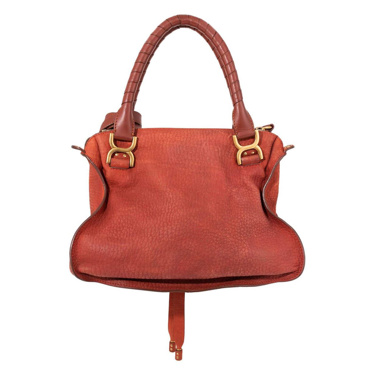 Chloe Calfskin Medium Marcie Saddle Bag Brown