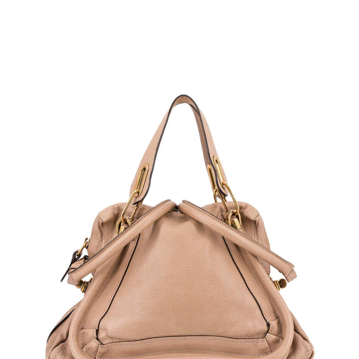 Chloe Calfskin Medium Paraty Bag Beige