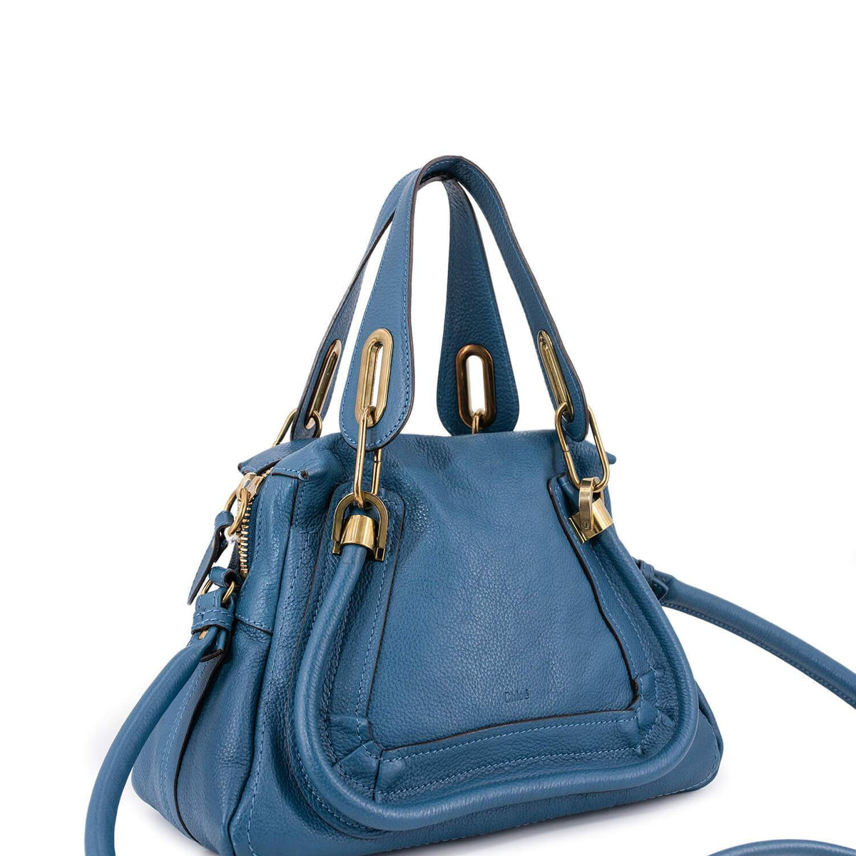 Chloe Calfskin Small Paraty Bag Blue