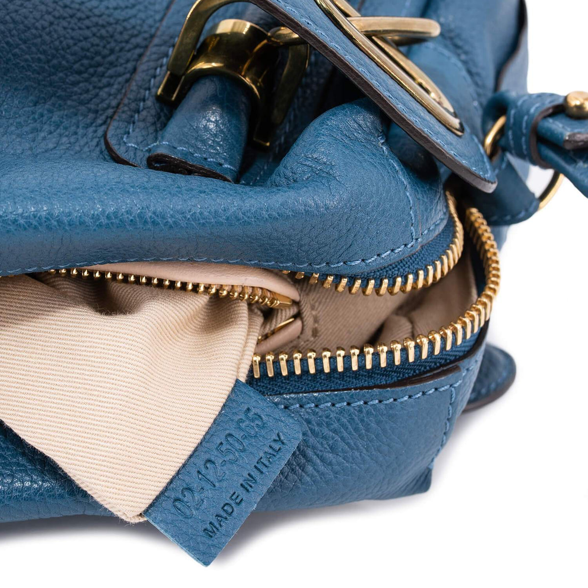 Chloe Calfskin Small Paraty Bag Blue