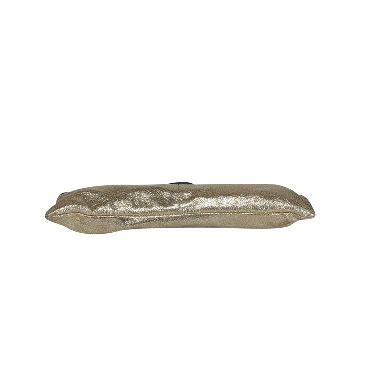 Chloe - Gold Metallic Leather Long Clutch
