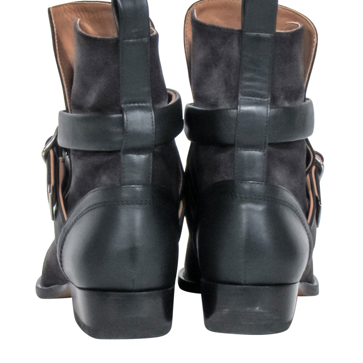 Chloe - Grey Suede " Rylee Strap" Booties Sz 8