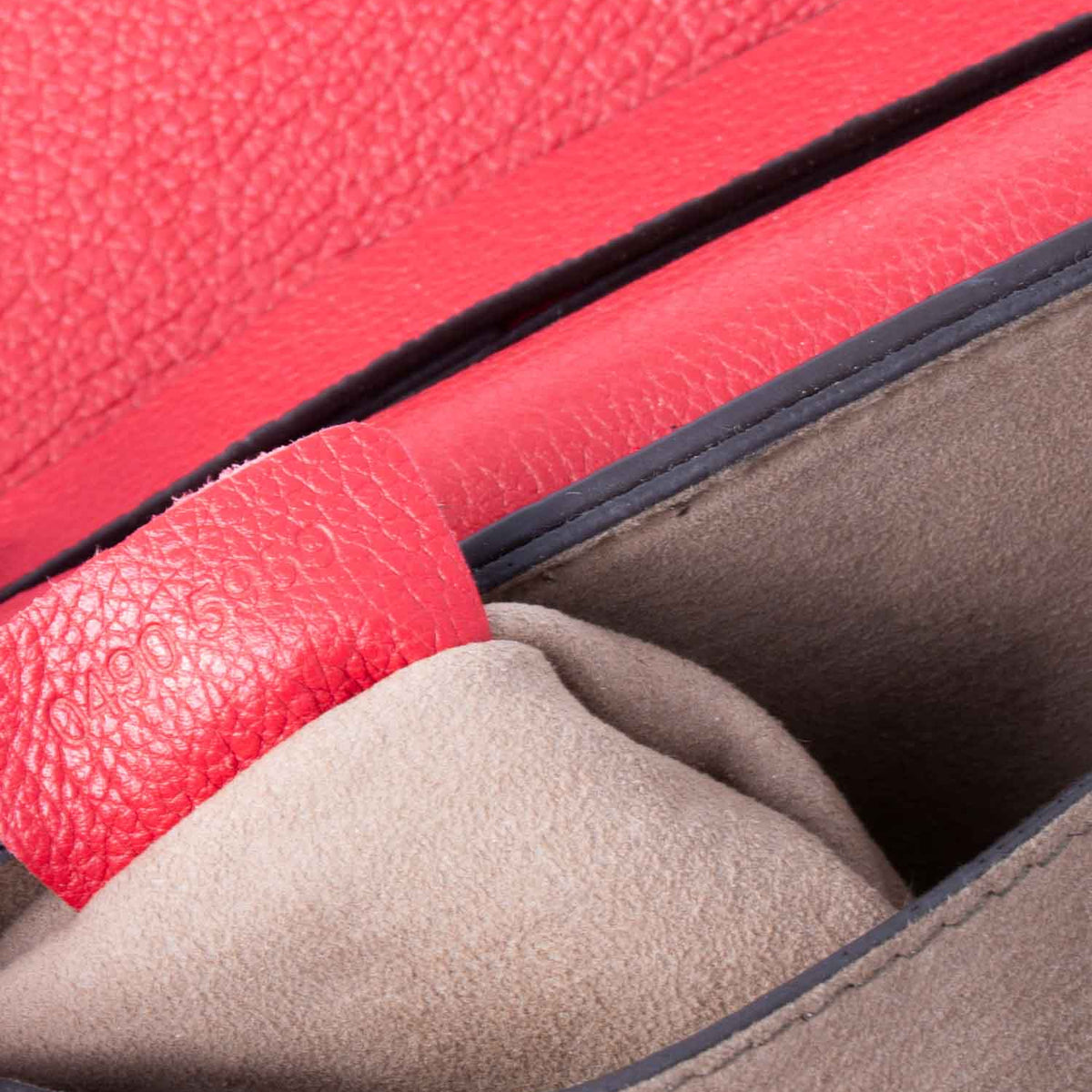 Chloe Leather Drew Messenger Bag Red
