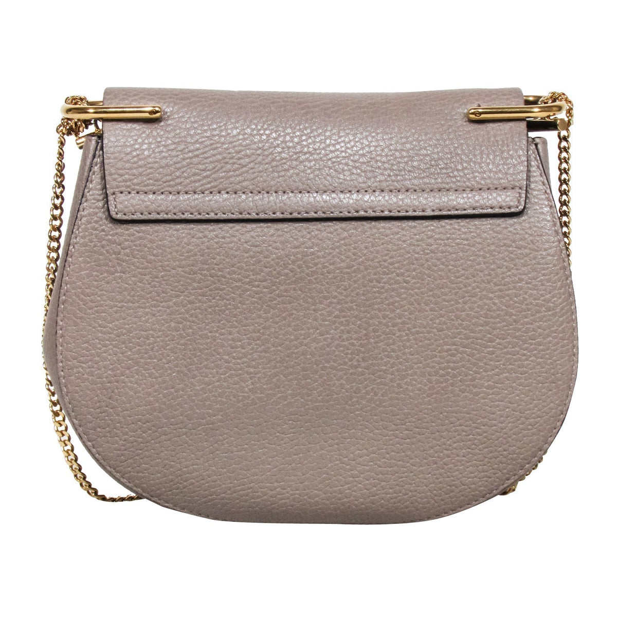 Chloe - Motty Grey Grained Lambskin Drew Shoulder Bag