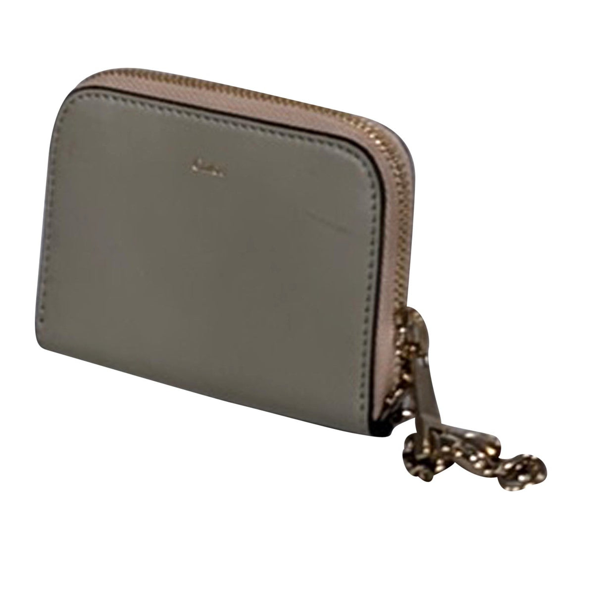 Chloe - Sage Green & Black Small Leather Wallet