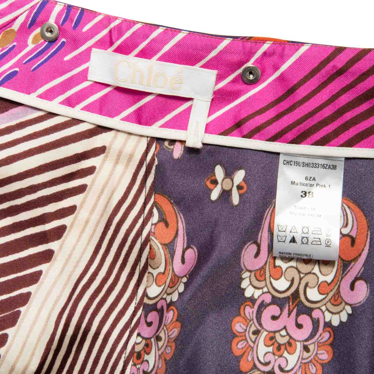 Chloe Silk Floral Equestrian Ruffled Shorts Belted Skirt Set Multicolor