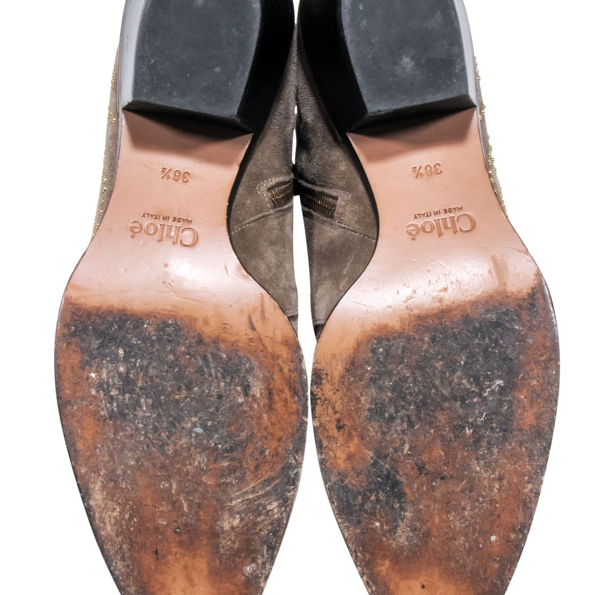 Chloe - Tuape Suede Studded Short Boots Sz 8.5