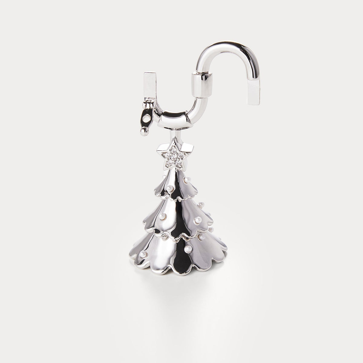 Classic Silver—Christmas Tree Bag Charm