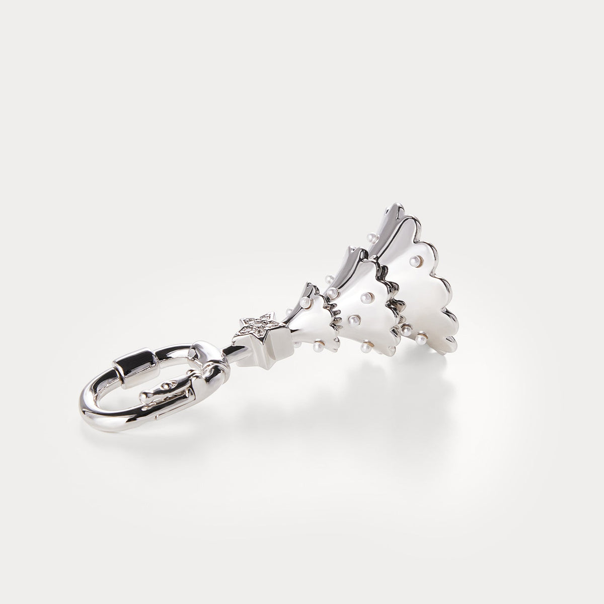 Classic Silver—Christmas Tree Bag Charm