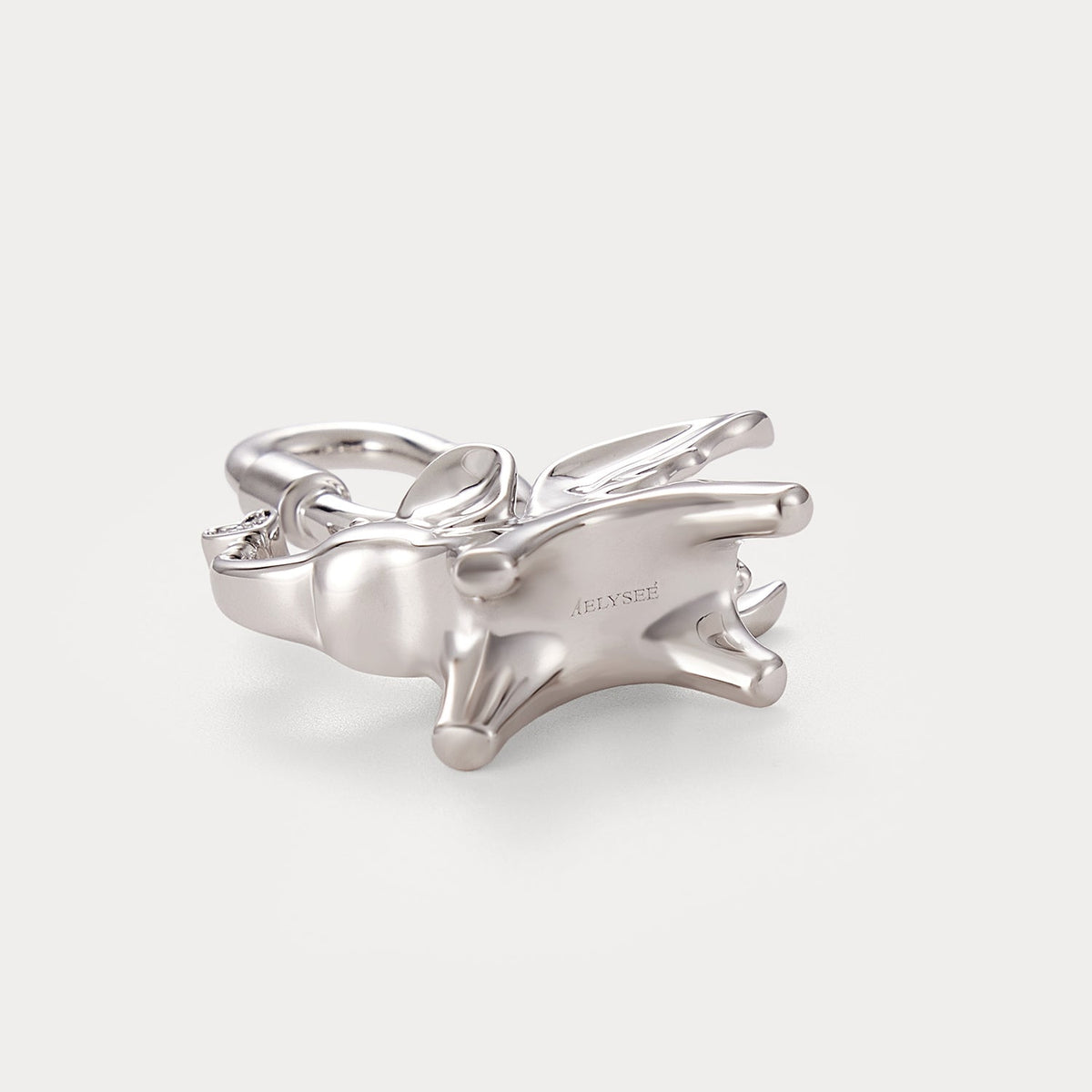Classic Silver—Soar Elephant Bag Charm