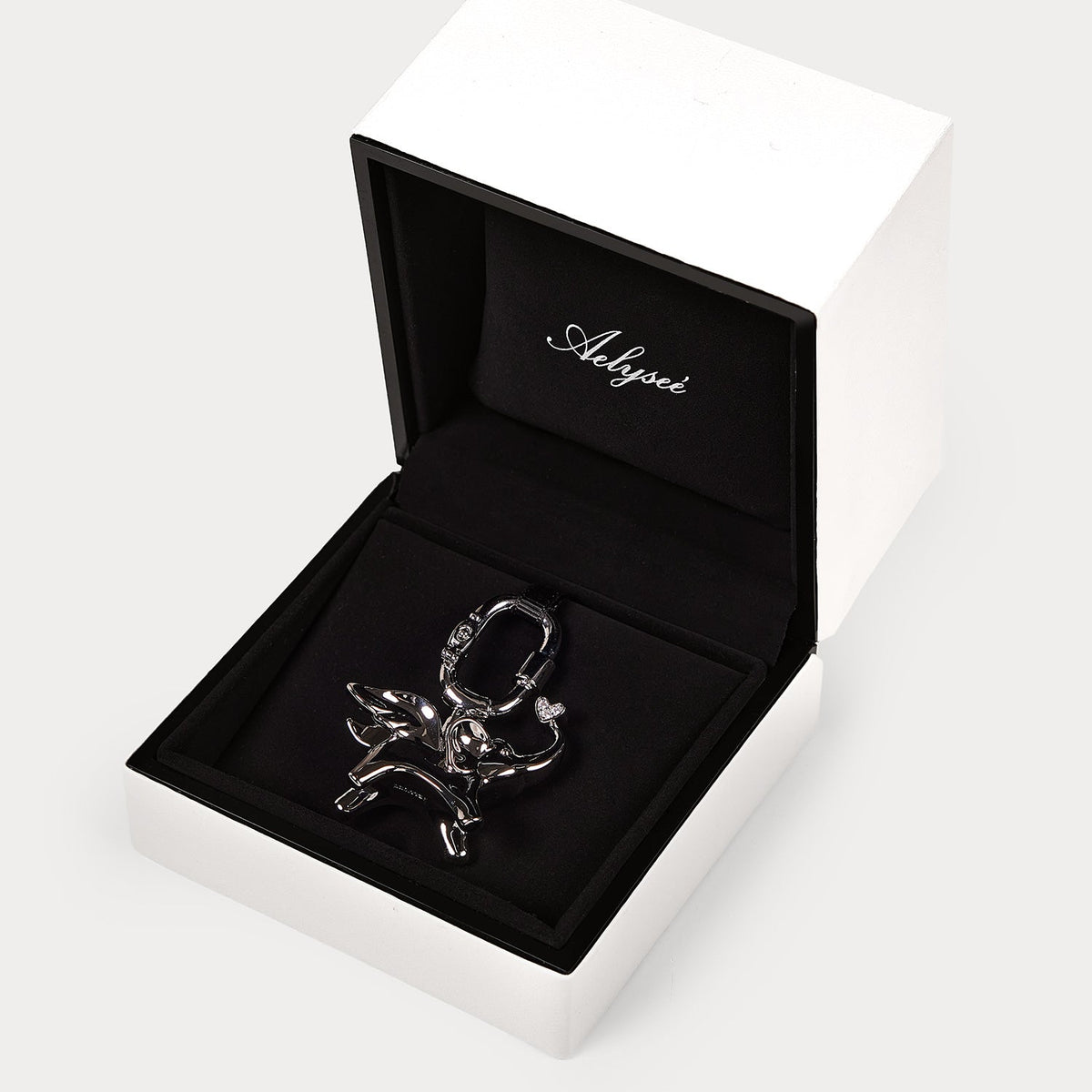 Classic Silver—Soar Elephant Bag Charm