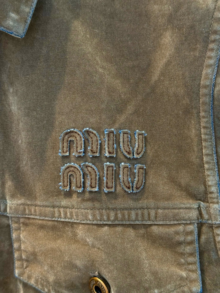 MIU M CROP VEST
