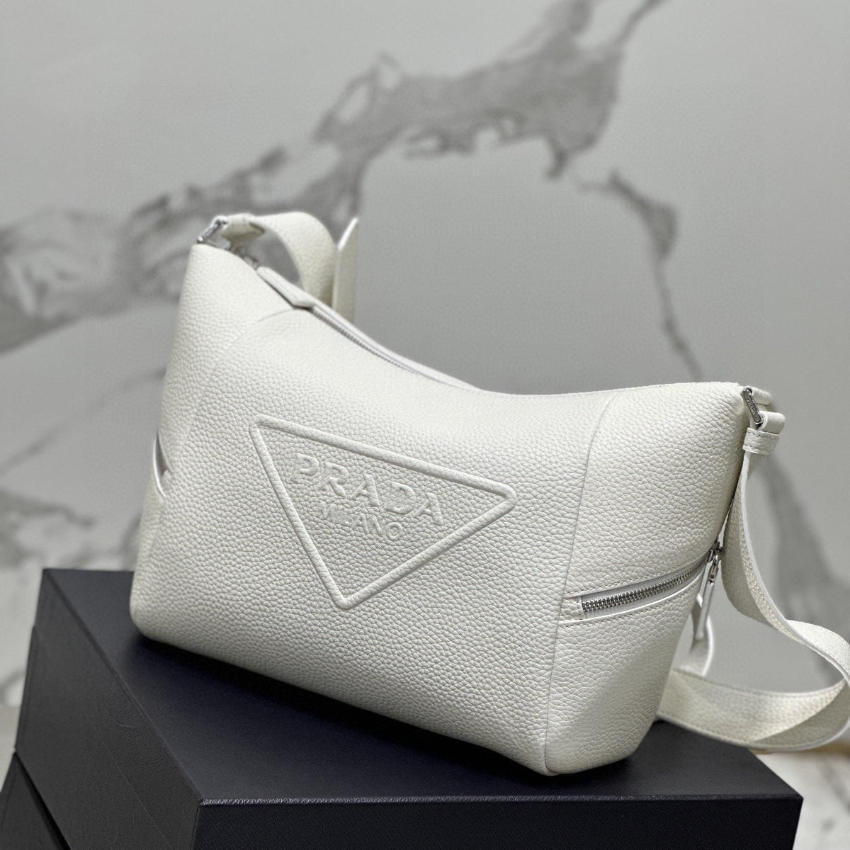 PD LEATHER BAG WITH SHOULDER STRAP