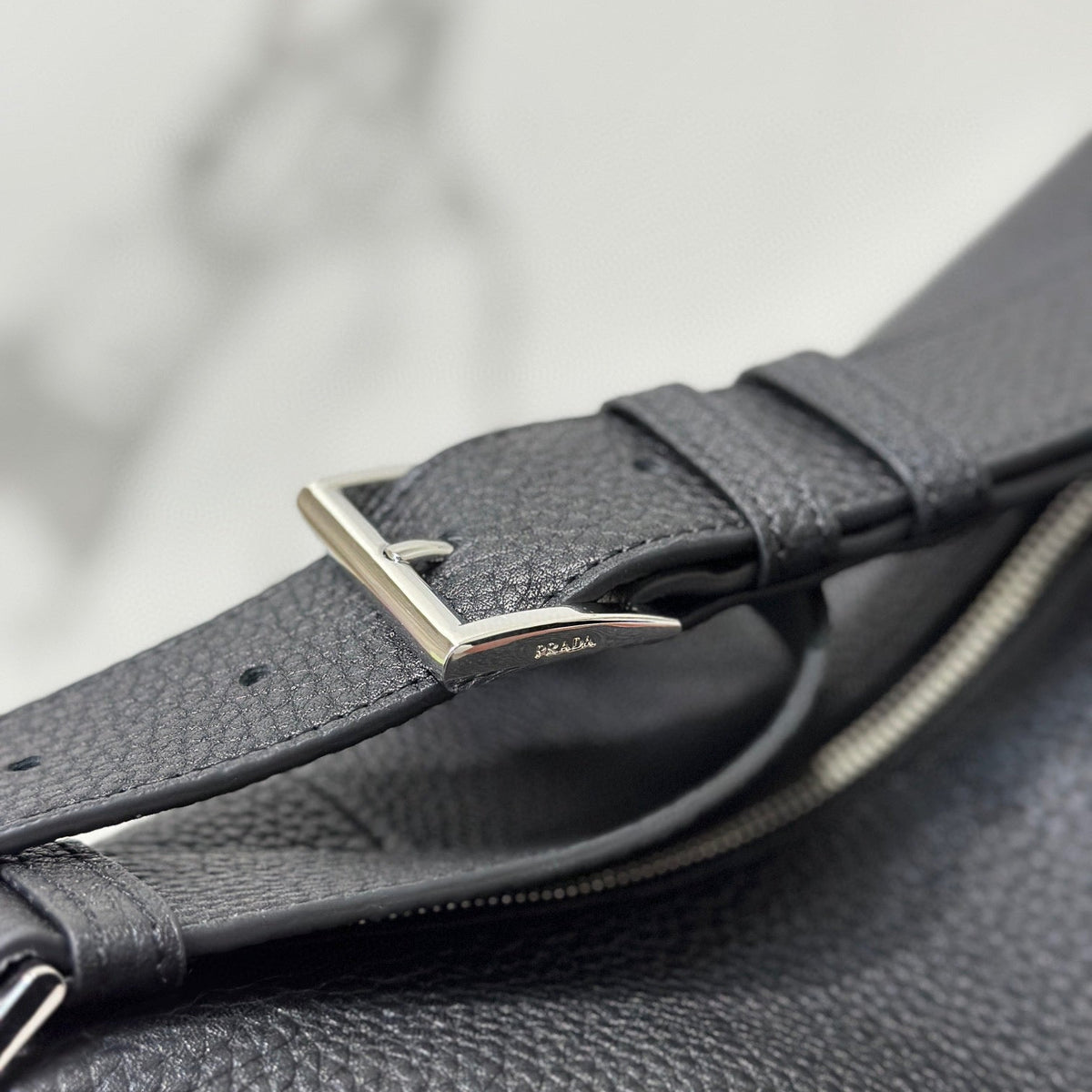 PD LEATHER BAG WITH SHOULDER STRAP