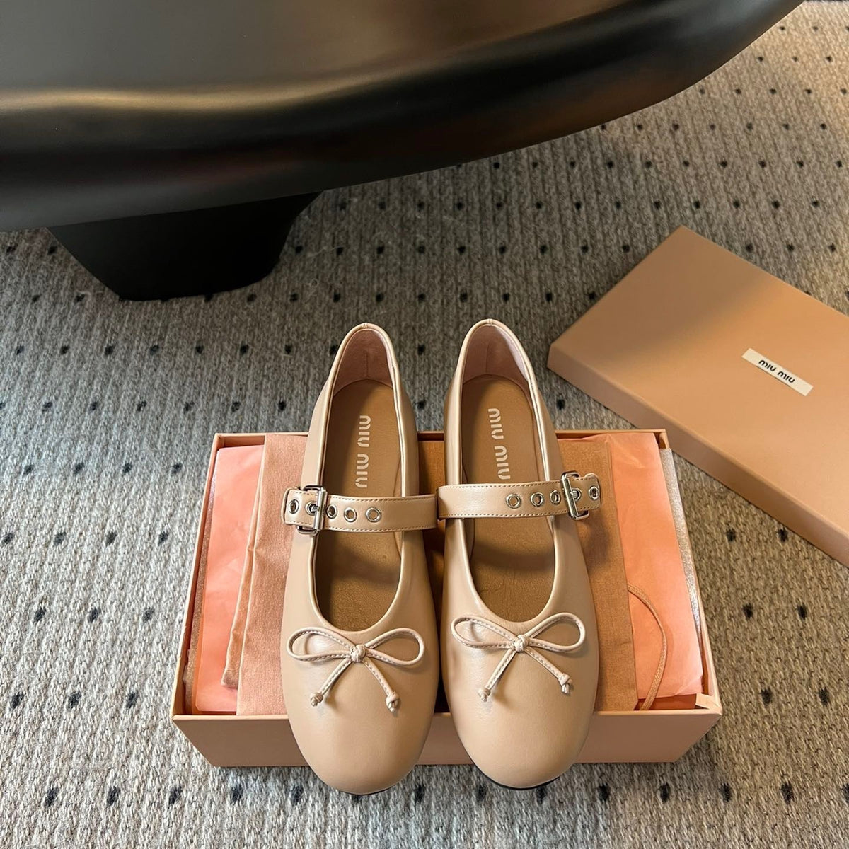 MIU M BALLERINA FLATS
