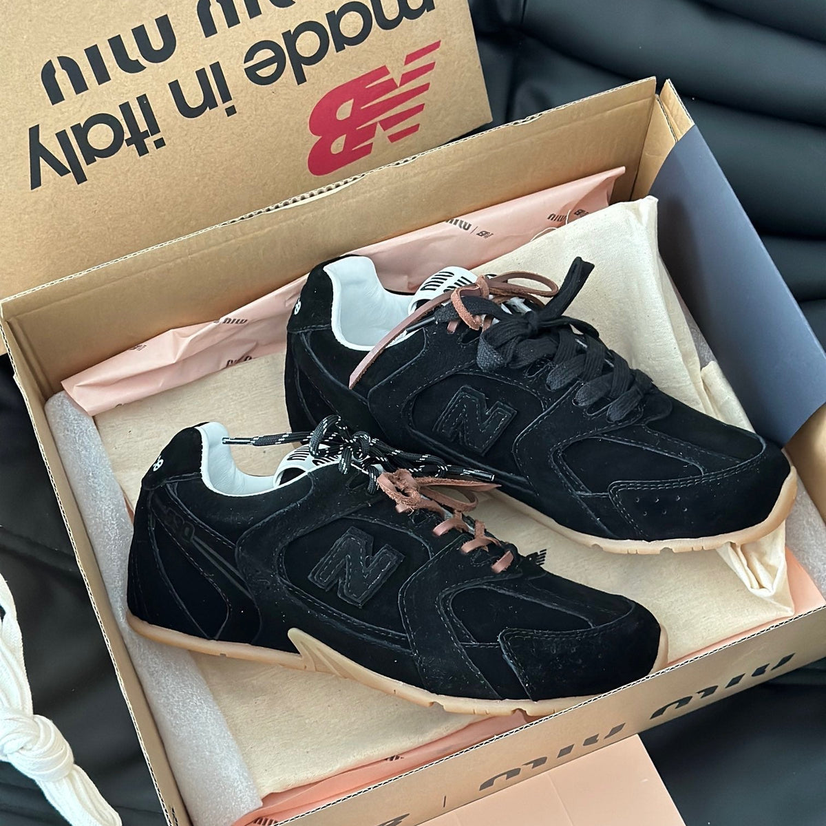 MIU M x NEW BALANCE TRAINERS