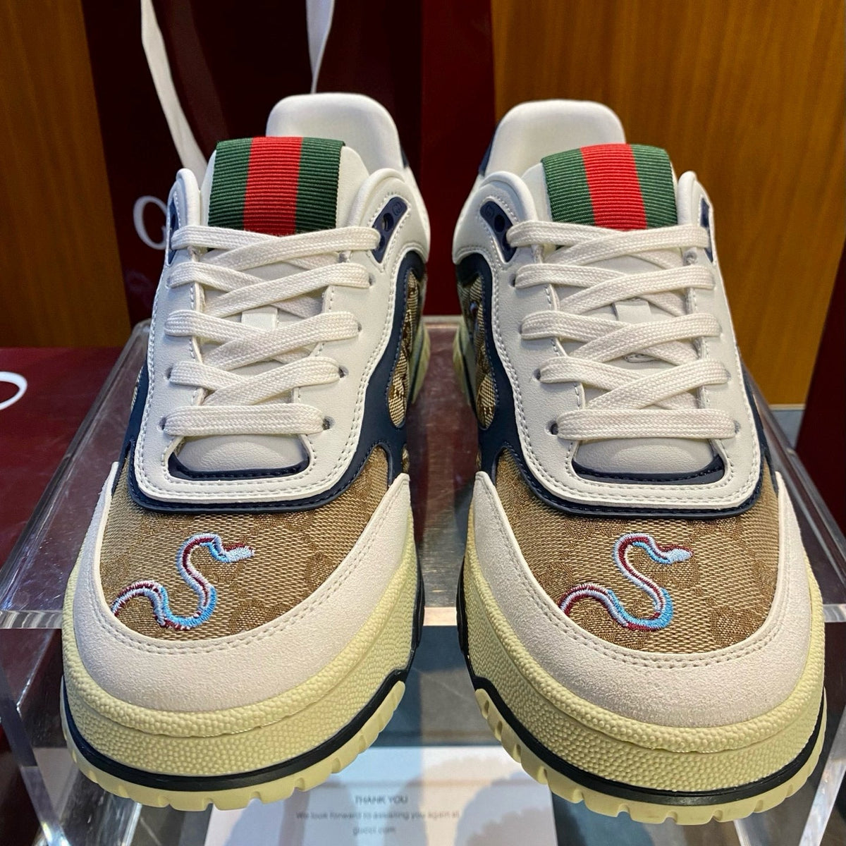 GG RE WEB SNEAKERS