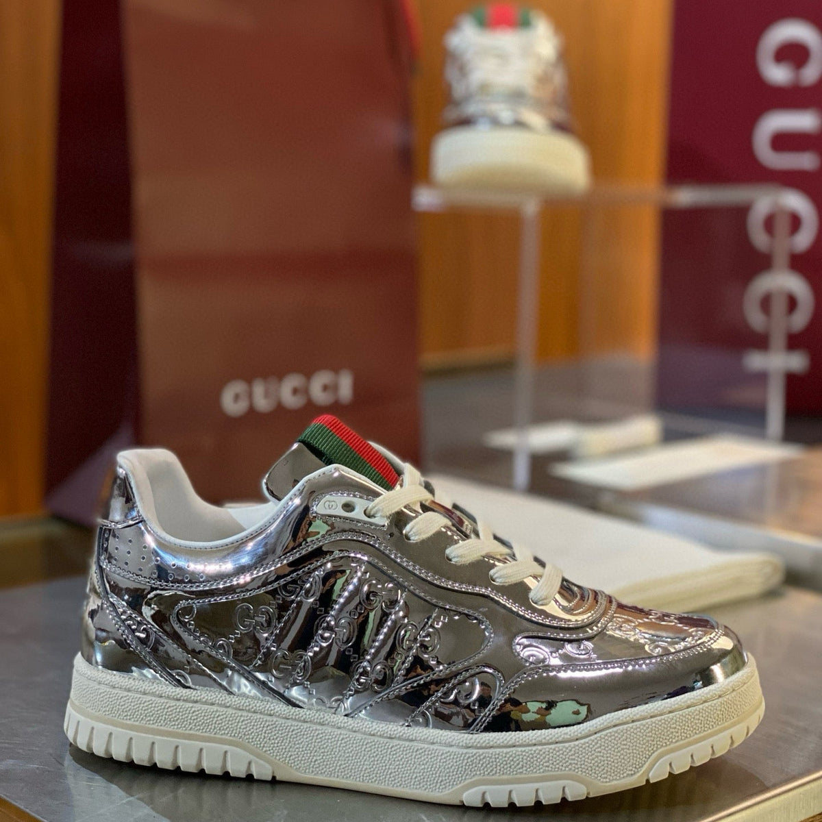 GG RE WEB SNEAKERS