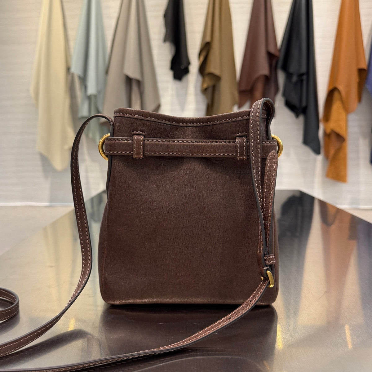 MIU M NAPPA LEATHER POUCH