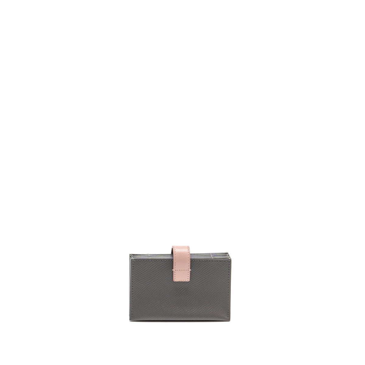 Celine Accordeon Card Holder Calfskin Pink/Grey GHW