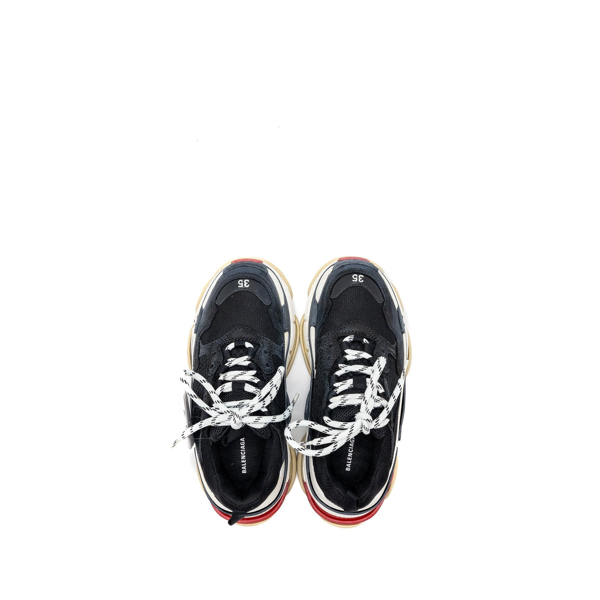 balenciaga Size 35 Triple S Sneakers Polyester/Rubber Multicolour