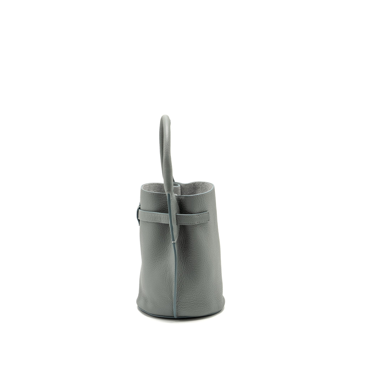 Celine Nano Bucket Big Bag Grained Calfskin Storm SHW