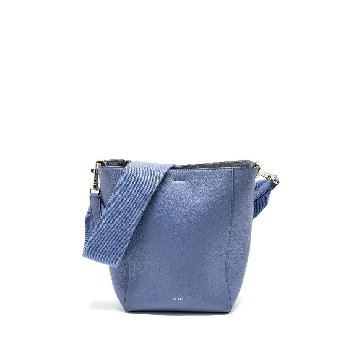 Celine Sangle Bucket Bag Calfskin light Purple SHW