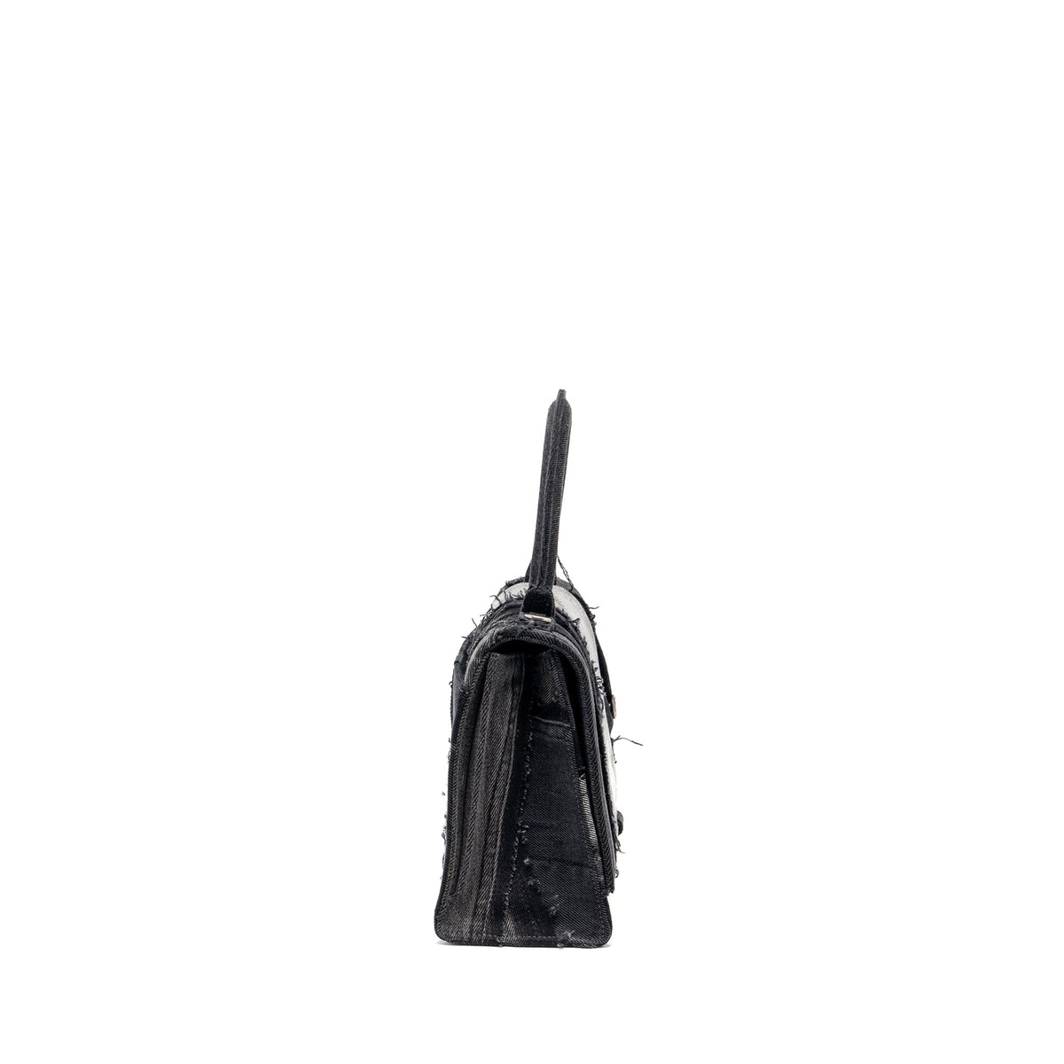 balenciaga medium hourglass bag limited edition denim black/multicolour SHW